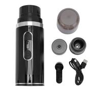 PODSJD Macchina da Caffè Portatile Mini Elettrica Ricaricabile 80ml con Pompa da 20 Bar - Caffè Professionale Ovunque, Batteria 2000mAh, Compatibile Capsule e Polvere, Perfetta per