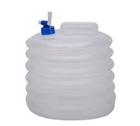 PODSJD Serbatoio dell'acqua pieghevole da 15 l, LDPE EVA di qualità alimentare, senza BPA, portatile con manico, valvola di riempimento rapido, livello dell'acqua chiaro, area di viaggio uso domestico