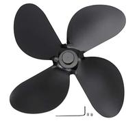 PODSJD Ventilatore da forno - accessori in legno di nocciolo, pericolo di incendio, circolazione dell'aria calda, regolazione automatica della velocità con temperatura, quattro durevoli design della