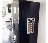 PODY® • Supporto, organizzazione per capsule, cialde di caffè • magnetico • compatibile con Nespresso Vertuo • alluminio composito argento