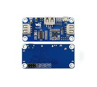 PoE Ethernet/USB HUB HAT per Raspberry Pi Zero/Zero W/Zero WH, 3 porte USB 2.0, porta RJ45 da 10 m/100 m, conforme a 802.3af.