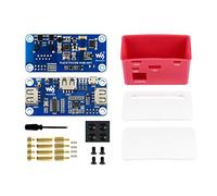 PoE Ethernet/USB HUB HAT with Box for Raspberry Pi Zero/Zero W/2 W/Zero WH/2 WH,Power Over Ethernet USB HUB HAT with Case, 1x RJ45 Ethernet Port,3x USB 2.0 Ports,802.3af-Compliant