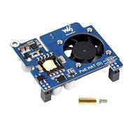 POE HAT for Raspberry Pi 4B 3B+,802.3af/at-compliant,Power Over Ethernet HAT (D) Expansion Board for Raspberry Pi,with Cooling Fan and Heatsink,Tailored for Raspberry Pi official case
