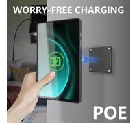 POE Per Samsung Galaxy Tab S9 FE PLUS Supporto da 12,4 pollici Supporto per tablet da parete Supporto da 18 W Ricarica rapida Wireless magnetico Girevole