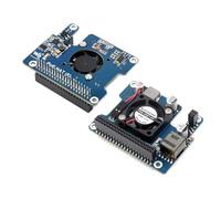 POE Power Over Ethernet HAT per Raspberry Pi 5, IEEE 802.3af/at PoE Standard di Rete, Integrate 5V e 12V Uscite per Testata, con Ventola di Raffreddamento e Dissipatore in Metallo