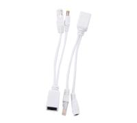 PoE Power Over Ethernet Kit Cavi Cavetti Adattatori Splitter per LAN Rete