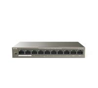 PoE Switch Ethernet 10 Porte 10/100 Mbps QoS One key VLAN 8 Porte PoE 2 Porte