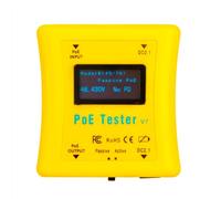 Poe Tester V7 - Gigabit Power Inline Detector Power Over Ethernet Checker Real-Time Usage Display, from 3.5 to 57V/1A/2.1 x 5.5mm Input/Up to 120-Watt, for Poe Switch/802.3af/802.3at/DC Power Supply