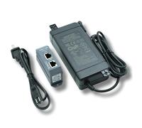PoE Texas Iniettore Midspan PoE++ a porta singola da 10 Gigabit con alimentatore da 56 Volt 120 Watt - Converte la porta non PoE in PoE++ - Fornisce dispositivi da 90 W a 802,3 bt fino a 328