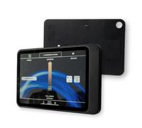 PoE Texas Supporto da parete per iPad mini 6, in alluminio nero, design ultra sottile da 12 mm con connessione di alimentazione USB-C, montaggio a filo, compatibile solo con iPad mini di sesta