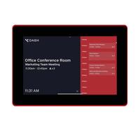PoE Texas Tablet per sala riunioni con touchscreen da 10", con anello LED ad alta visibilità, plug & play, pianificatore per sala conferenze, display digitale sincronizzato con calendario aziendale