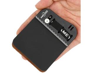 POEARCUS Barebow Finger Tab per tiro con l'arco, linguette per dita per 3 dita sotto arco ricurvo tiro con l'arco, pelle bovina premium e pelle scamosciata, protezione in alluminio con sistema di