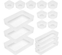 Poeland 15 cassetti organizer per cassetti, per camera da letto, comò, bagno, cucina, satinato