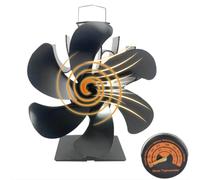 Poele a Legno 6 pagine: Ventilatore a Stufa con Termometro, Ventilatore Camino Alimentato dal Calore