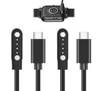 Poeloisy 2 Pezzi Caricatore Smartwatch Universale 4 Pin 7.62mm USB-C Magnetico - Cavo Ricarica Rapida per Smartwatch e Fitness Tracker - Compatibili con Ticwatch Xiaomi Haylou AGPTEK YAMAY e Altri