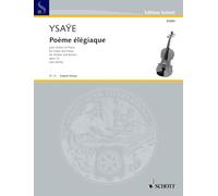 Poème élégiaque: op. 12. violin and piano.