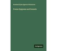 Poems Epigrams and Sonnets