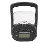 POENVFPO Allenatore per la Forza della Presa Manuale, Display LCD Digitale con Sensore Estensimetrico Ad Alta Precisione Fino a 150 Kg, Impugnatura Antiscivolo Regolabile, per Uso Clinico (BLACK)