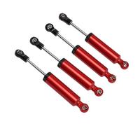POENVFPO Ammortizzatore per Auto RC da 4 Pezzi, Ammortizzatore per Pressione Dell'olio in Lega da 90 Mm con Prestazioni di Livello Professionale, per Modellini di Auto in 1/10 (rosso)
