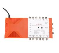 POENVFPO Amplificatore di Distribuzione a 12 a Basso Rumore per Sistemi TV CATV, Supporta Filtri 4G LTE, Alimentazione Remota e Gestione dei Cavi per L'uso in Studio Domestico (Spina europea