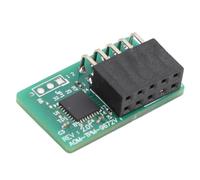POENVFPO AOM TPM 9672V TPM 2.0 Sicurezza Informatica del Modulo di Scheda Madre, Modulo di Crittografia Verde 10pin per Appassionati di Tecnologia