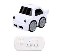 POENVFPO Auto RC con Rilevamento dei Gesti, Giocattolo Acrobatico Interattivo in 4 modalità con Musica per gli Occhi a LED, Segui il Tracciamento della di Fuga per Bambini e Ragazzi (WHITE)