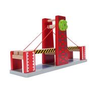 POENVFPO Binario del Bridge in Legno Set di Faggi Sospensione Bridge per Bambini con Accessori Panoramici Compatibili con le Principali Tracce di Legno