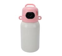 POENVFPO Borraccia Isolata, Borraccia Isolata per Bambini in Acciaio Inossidabile da 500 Ml con Sblocco con Impronta Digitale, Ricarica Magnetica, Durata della Batteria di 60 Giorni per Sport