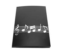 POENVFPO Cartella da Spartito, Dimensioni A4, 6 Pagine Parente di Musica per Pianoforte, Materiale ABS, Adatto a Principianti e Artisti