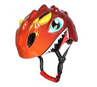 POENVFPO Casco da Bici per Bambini, Casco da Dinosauro per Bambini Piccoli con Fodera in Schiuma EPS Regolabile e Ventilazione per Ciclismo, Pattinaggio, Scooter (S)