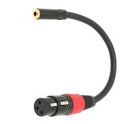 POENVFPO Cavo Femminile XLR per il Computer della Fotocamera, Filo Convertitore Microfono Universale, Cavo Durevole da 3,5 Mm a XLR per Fotocamere Digitali SLR (Caron madre di 3,5 madre 20 cm / 7,87