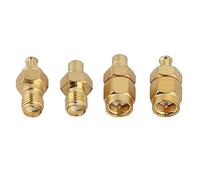 POENVFPO Collegamento del Segnale 'adattatore MCX-SMA in Nichel per la Trascetta Radio [4pcs]