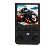 POENVFPO Console di Gioco Portatile, Linux Open Source da 4 Pollici IPS Schermate Video con Doppio Joystick 3D e Batteria da 4000Mah (64GB)