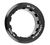 POENVFPO Coperchio di Bloccaggio del in Bici, Coperchio di Blocco in Lega in Lega di Alluminio a 12 velocità per M7100 M6100 M8100 Flywheel (Black)