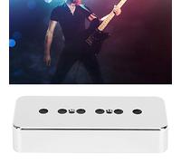 POENVFPO Copri Pickup da 2 Pezzi, Accessori per Strumenti Musicali con Placcatura in ABS Cromato, con Finitura Argento, per Pickup a Saponetta P90