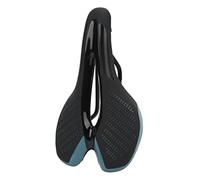 POENVFPO Cuscino per bicicletta, design ergonomico, comoda sella per bicicletta in memory foam con adattatore universale, per mountain bike road Cruiser, uomini, donne (911 nero blu)
