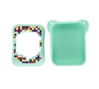 POENVFPO Custodia in Silicone per Giocattolo Interattivo Animale Domestico Digitale Resistente Ai Graffi con Cordino per Borsa da Viaggio - Design Morbido e Durevole 8,2 X 7,5 Cm (GREEN)