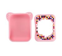 POENVFPO Custodia in Silicone per Giocattolo Interattivo Animale Domestico Digitale Resistente Ai Graffi con Cordino per Borsa da Viaggio - Design Morbido e Durevole 8,2 X 7,5 Cm (PINK)