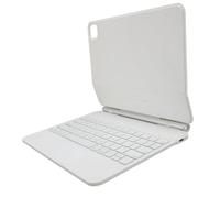POENVFPO Custodia per tastiera magnetica personalizzata con icker retrò multi-touchpad Trackpad per IOS Air4 5 Pro, tastiera di supporto magnetico per studio di lavoro, 1 cavo (WHITE)