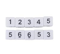 POENVFPO Dadi a Sei Facce da 20 Pezzi da 16 Mm, Set di Dadi Cubici Multifunzione in Plastica per Giochi da Tavolo, con Superficie Lucida e Design Leggero