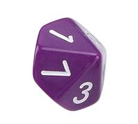 POENVFPO Dadi da Gioco a 10 Facce da 20 Pezzi, Dadi da Gioco in Plastica Dal Design Accattivante con Pregevole Fattura per Giochi da Tavolo, Insegnamento dei Numeri e Decorazioni per la (PURPLE)