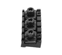 POENVFPO Dado di Bloccaggio a 7 Corde, Dado di Bloccaggio per Corde di Chitarra in Lega di Zinco per Chitarra Elettrica, con Chiave e Viti per Ponte Tremolo Floyd Rose (BLACK)