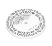 POENVFPO Disco Stroboscopico per Giradischi, Strumento di Calibrazione della velocità in Acrilico per Giradischi da 33 Giri e 45 Giri, Design Portatile Compatto