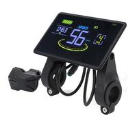 POENVFPO Display LCD, Schermo HD con Connettore Impermeabile e Indicatore di velocità della Batteria, per Scooter Elettrico