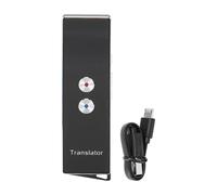POENVFPO Dispositivo Traduttore Vocale in Tempo Reale X9 Smart 74 Lingue 144 Modalità di Traduzione Wireless Bluetooth 5.0 Lingua Traduttore per Viaggiatori (BLACK)