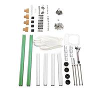 POENVFPO Eccellente Dissipazione del Calore MATX MATX Open Case Open SPLAC Struttura Hardware Divisa per i Dipendenti Fai -da -te Frame di Alluminio Premium (argento verde)