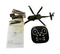 POENVFPO Elicottero RC a 6, Giocattolo di Simulazione con Motore Brushless e Giroscopio a 6 Assi per Volo Stabile, con Mantenimento Dell'altitudine e Flusso Ottico per Adulti e Bambini (GREEN)