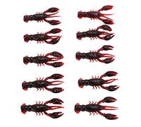 POENVFPO Esca Artificiale Morbida per Gamberetti Attira Efficacemente i Pesci 10 Pezzi Esca Morbida per Pesca in PVC Pesce Mandarino, (#4)