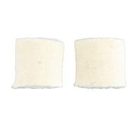 POENVFPO Feltrini per Battitori per Pedali per Batteria da 2 Pezzi, Punte in Feltro Bianche Premium per Percussioni a Pedale per Basso, con Durezza Media per un Suono Completo di Fascia