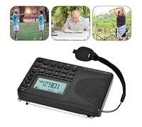 POENVFPO FM Radio con Processo di Carico USB, Cuffie per Scanalature e Schede di Memoria, Lettore Musicale Portatile per Persone Anziane e Anziani